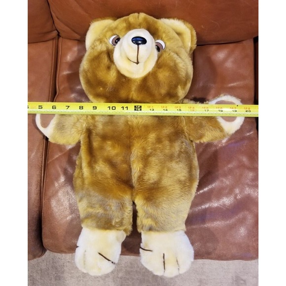 Rare Vintage 21" Carnival Style Cuddle Wit Brown Stuffed Bear Plush Toy - Picture 8 of 10